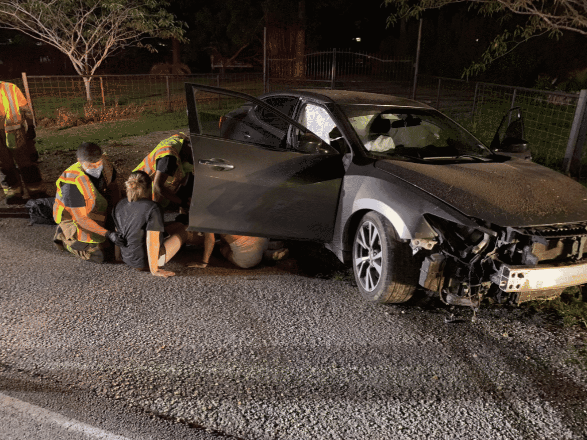 Two women injured after overnight car crash in Sheldon Free Texas