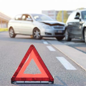 Reflective,Red,Triangle,To,Point,Out,A,Car,Crash